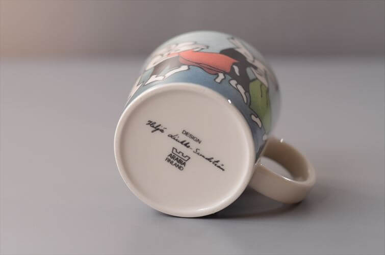 ARABIA Helja Liukko-Sundstrom Dancing Bunnies マグカップ アラビア ヘルヤ ダンスウサギ フィンランド 北欧 ヴィンテージ