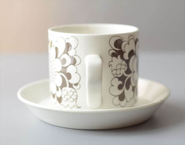 ARABIA アラビア Gardenia カップ&ソーサー ガーデニア Esteri Tomra 北欧食器 フィンランド ヴィンテージ アンティーク_260428
