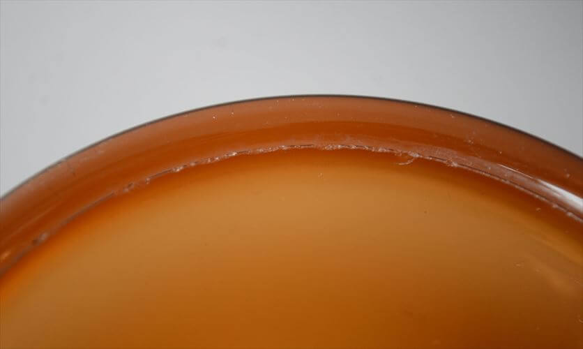フィンランド製 Nuutajarvi Luna ガラスボウル ブラウン φ11cm ヌータヤルヴィ ルナ Kaj Franck 北欧 食器 ヴィンテージ_260428