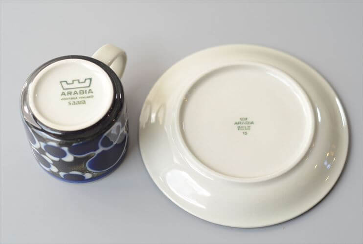 ARABIA アラビア Saara カップ＆ソーサー サーラ 北欧食器 フィンランド 北欧 ヴィンテージ アンティーク_260513