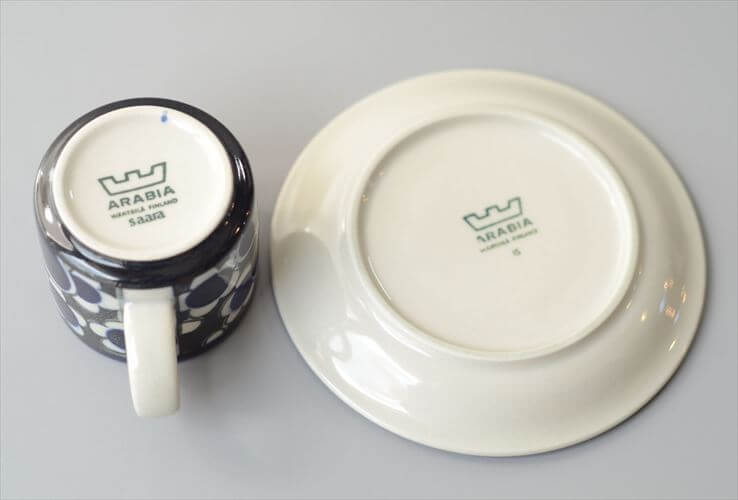 ARABIA アラビア Saara カップ＆ソーサー サーラ 北欧食器 フィンランド 北欧 ヴィンテージ アンティーク_260513