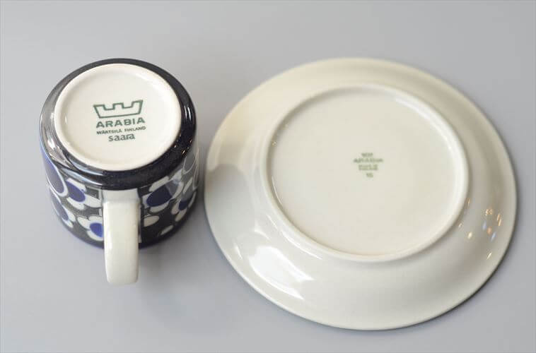 ARABIA アラビア Saara カップ＆ソーサー サーラ 北欧食器 フィンランド 北欧 ヴィンテージ アンティーク_260513