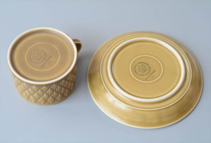 デンマーク製 クイストゴー レリーフ カップ&ソーサー relief B&G Bing & Grondahl J.H.Quistgaard 北欧ヴィンテージ アンティーク_260513