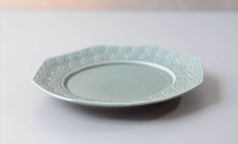 デンマーク製 クイストゴー アズール 17cm 八角プレート Azur クロニーデン KRONJDEN J.H.Quistgaard 北欧 ヴィンテージ アンティーク_260513
