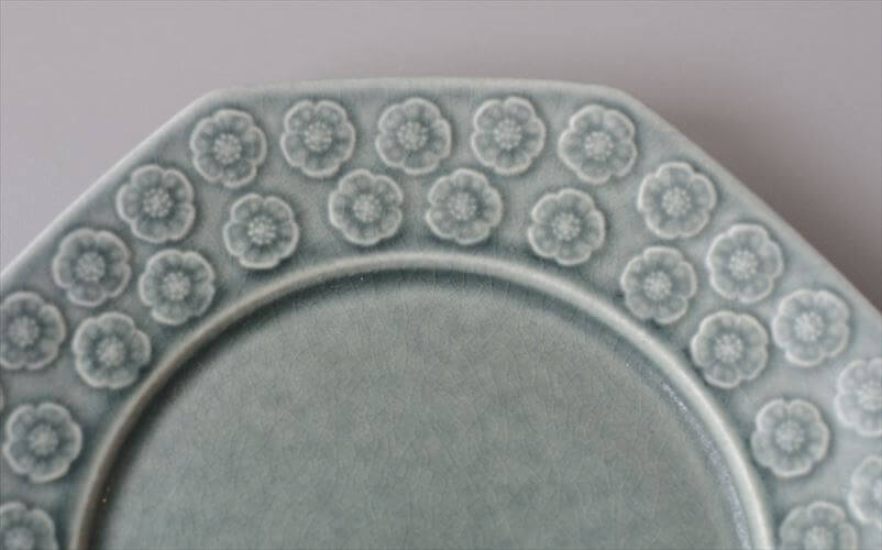 デンマーク製 クイストゴー アズール 17cm 八角プレート Azur クロニーデン KRONJDEN J.H.Quistgaard 北欧 ヴィンテージ アンティーク_260513