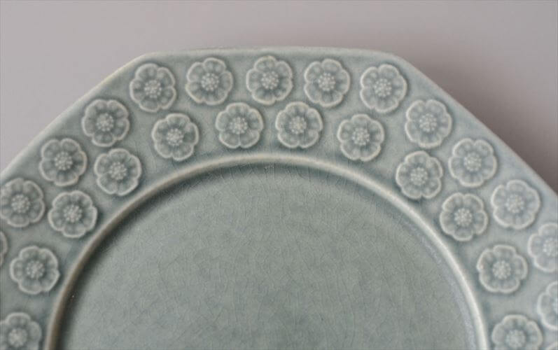 デンマーク製 クイストゴー アズール 17cm 八角プレート Azur クロニーデン KRONJDEN J.H.Quistgaard 北欧 ヴィンテージ アンティーク_260513