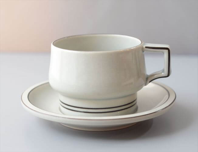 デンマーク製 クイストゴー columbia ティーカップ＆ソーサー コロンビア B&G Bing & Grondahl J.H.Quistgaard 北欧ヴィンテージ アンティーク_260514