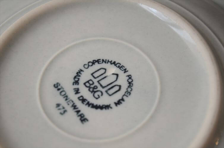 デンマーク製 クイストゴー columbia ティーカップ＆ソーサー コロンビア B&G Bing & Grondahl J.H.Quistgaard 北欧ヴィンテージ アンティーク_260514