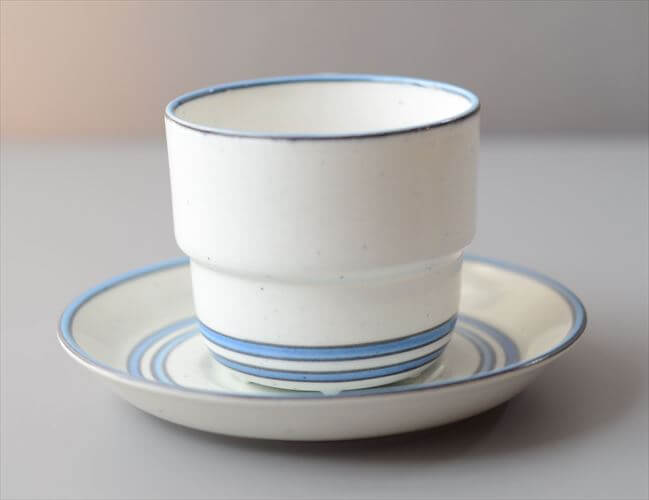 Gustavsberg グスタフスベリ DART カップ&ソーサー ダート Stig Lindberg スウェーデン 北欧 食器 磁器 アンティーク ヴィンテージ_260514