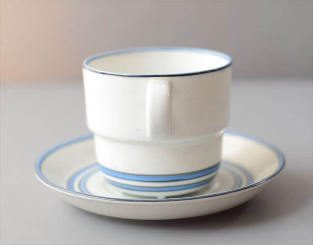 Gustavsberg グスタフスベリ DART カップ&ソーサー ダート Stig Lindberg スウェーデン 北欧 食器 磁器 アンティーク ヴィンテージ_260514