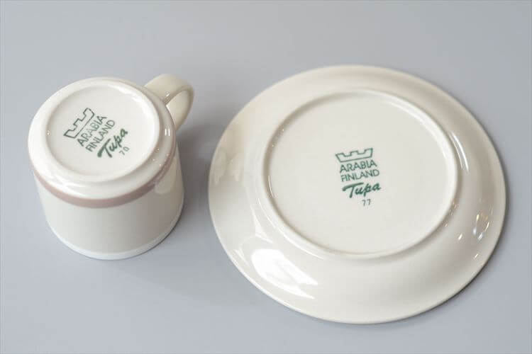 ARABIA Tupa カップ&ソーサー アラビア トゥパ フィンランド 北欧 北欧食器 陶器 アンティーク ヴィンテージ_260521