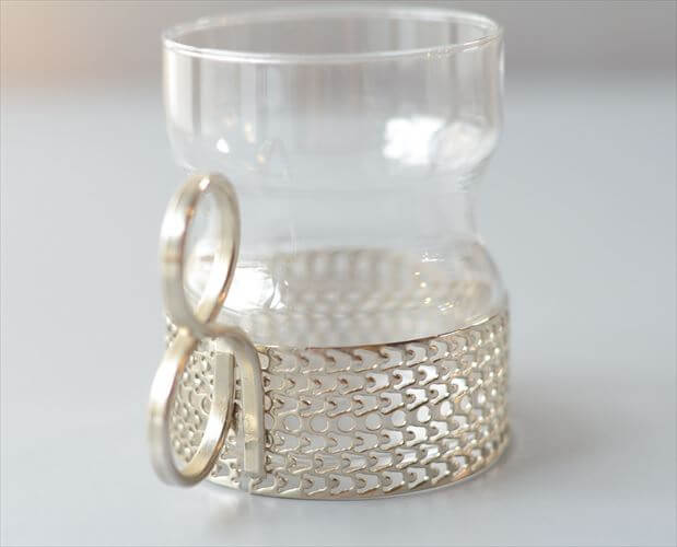 iittala イッタラ Tsaikka ツァイッカ グラスカップ クリア×シルバー ホルダー ガラス 北欧 ヴィンテージ_260522