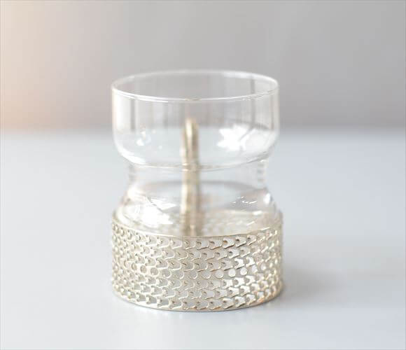 iittala イッタラ Tsaikka ツァイッカ グラスカップ クリア×シルバー ホルダー ガラス 北欧 ヴィンテージ_260522
