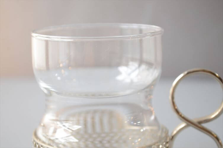 iittala イッタラ Tsaikka ツァイッカ グラスカップ クリア×シルバー ホルダー ガラス 北欧 ヴィンテージ_260522