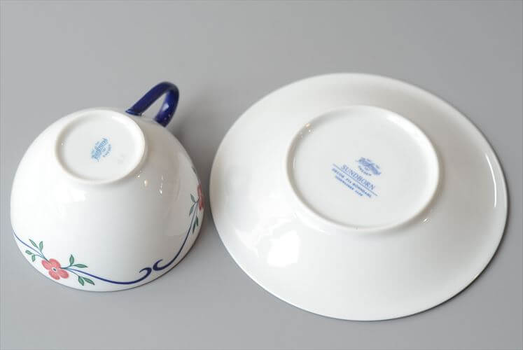 スウェーデン製 Rorstrand Sundborn カップ&ソーサー Pia Rnndahl ロールストランド スンドボーン 北欧 食器 ヴィンテージ アンティーク_260605