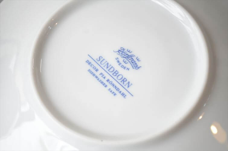 スウェーデン製 Rorstrand Sundborn カップ&ソーサー Pia Rnndahl ロールストランド スンドボーン 北欧 食器 ヴィンテージ アンティーク_260605