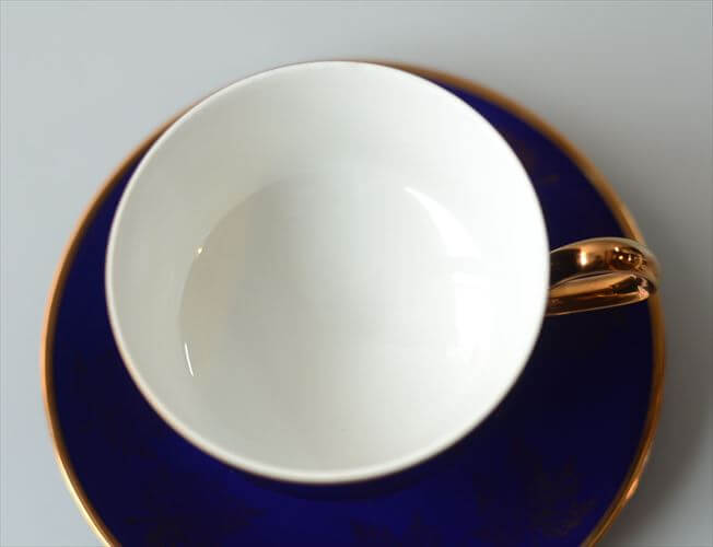 ドイツ製 Wallendorfer Porzellan カップ&ソーサー Echt Kobalt ヴァレンドルフ 食器 ヴィンテージ アンティーク_260605
