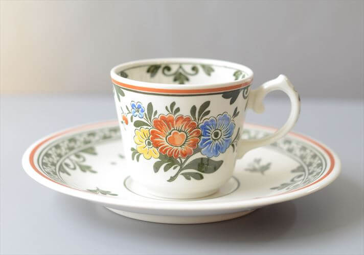 ドイツ製 VILLEROY&BOCH Alt Amsterdam カップ&ソーサー ビレロイ＆ボッホ 陶器 アンティーク ヴィンテージ_260610