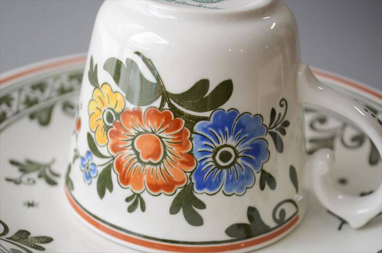 ドイツ製 VILLEROY&BOCH Alt Amsterdam カップ&ソーサー ビレロイ＆ボッホ 陶器 アンティーク ヴィンテージ_260610