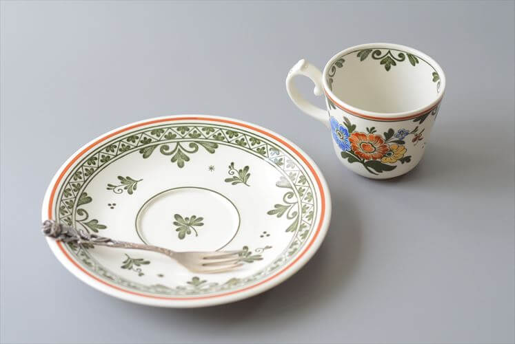 ドイツ製 VILLEROY&BOCH Alt Amsterdam カップ&ソーサー ビレロイ＆ボッホ 陶器 アンティーク ヴィンテージ_260610