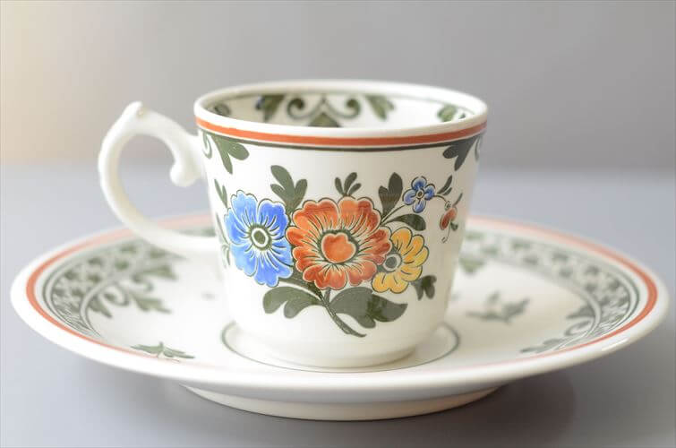 ドイツ製 VILLEROY&BOCH Alt Amsterdam カップ&ソーサー ビレロイ＆ボッホ 陶器 アンティーク ヴィンテージ_260610