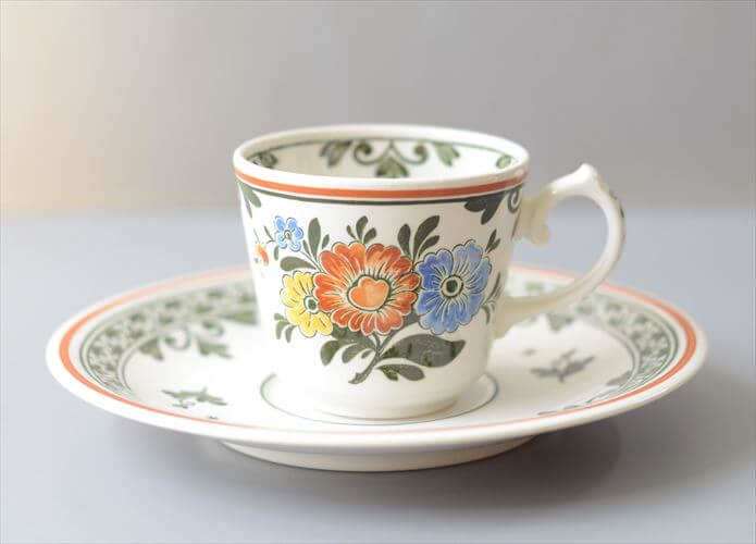 ドイツ製 VILLEROY&BOCH Alt Amsterdam カップ&ソーサー ビレロイ＆ボッホ 陶器 アンティーク ヴィンテージ_260610