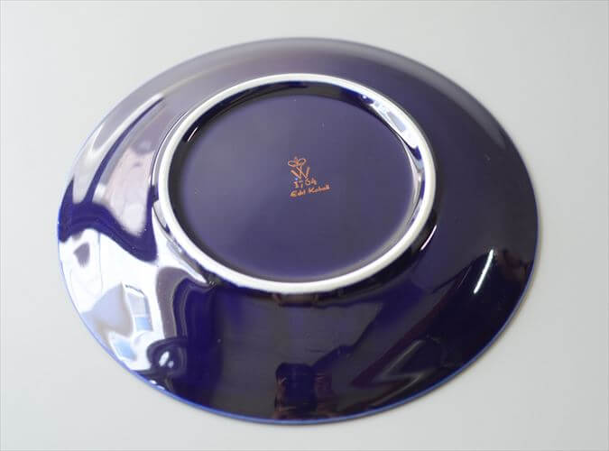ドイツ製 Wallendorfer Porzellan 19cm プレート お皿 Echt Kobalt ヴァレンドルフ 食器 ヴィンテージ アンティーク_260610