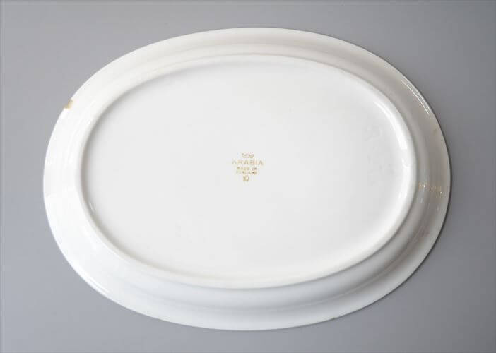 Arabia Suvi オーバルプレート 28×21 お皿 大皿 長皿 Raija Uosikkinen スヴィ 北欧食器 フィンランド 北欧 ヴィンテージ アンティーク_260615