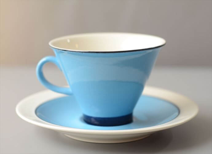 ARABIA アラビア Harlekin Turquoise カップ&ソーサー ハレキン Inkeri Leivo 北欧食器 フィンランド ヴィンテージ アンティーク_260616