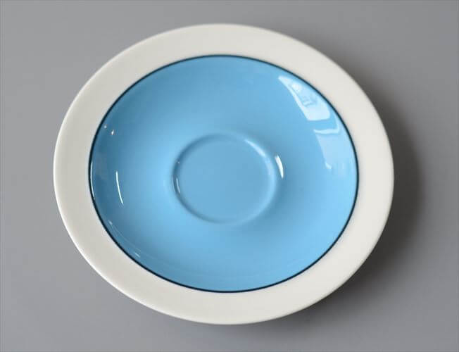 ARABIA アラビア Harlekin Turquoise カップ&ソーサー ハレキン Inkeri Leivo 北欧食器 フィンランド ヴィンテージ アンティーク_260616