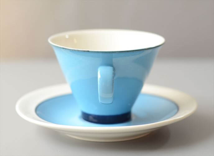 ARABIA アラビア Harlekin Turquoise カップ&ソーサー ハレキン カーニバル Inkeri Leivo 北欧食器 フィンランド ヴィンテージ アンティーク_260616