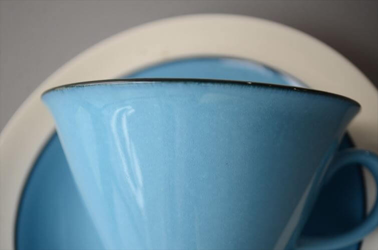 ARABIA アラビア Harlekin Turquoise カップ&ソーサー ハレキン カーニバル Inkeri Leivo 北欧食器 フィンランド ヴィンテージ アンティーク_260616