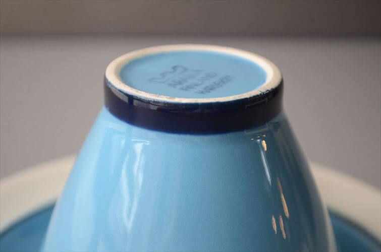 ARABIA アラビア Harlekin Turquoise カップ&ソーサー ハレキン カーニバル Inkeri Leivo 北欧食器 フィンランド ヴィンテージ アンティーク_260616