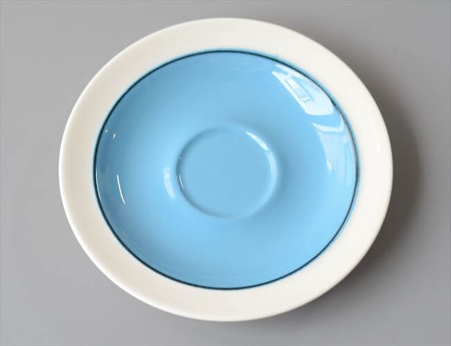 ARABIA アラビア Harlekin Turquoise カップ&ソーサー ハレキン カーニバル Inkeri Leivo 北欧食器 フィンランド ヴィンテージ アンティーク_260616