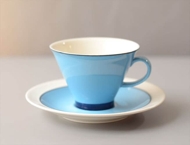 ARABIA アラビア Harlekin Turquoise カップ&ソーサー ハレキン カーニバル Inkeri Leivo 北欧食器 フィンランド ヴィンテージ アンティーク_260616