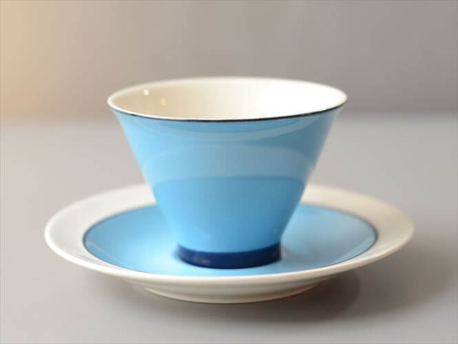 ARABIA アラビア Harlekin Turquoise カップ&ソーサー ハレキン カーニバル Inkeri Leivo 北欧食器 フィンランド ヴィンテージ アンティーク_260616