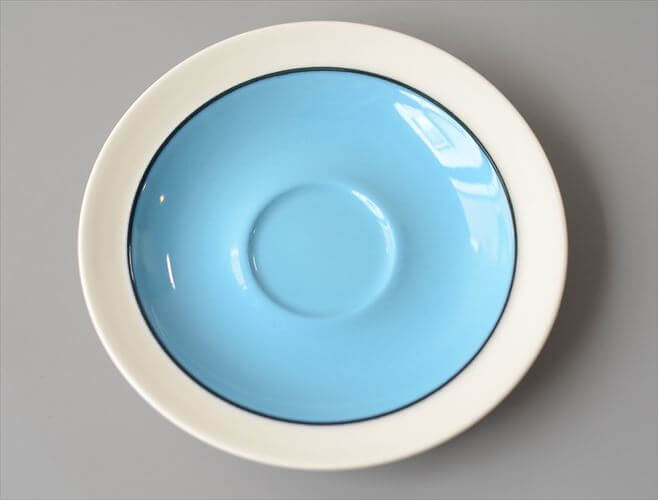 ARABIA アラビア Harlekin Turquoise カップ&ソーサー ハレキン カーニバル Inkeri Leivo 北欧食器 フィンランド ヴィンテージ アンティーク_260616