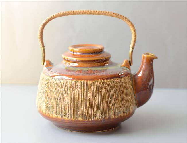 デンマーク製 Soholm Manilla ティーポット スーホルム 北欧 食器 陶器 ヴィンテージ アンティーク_260617