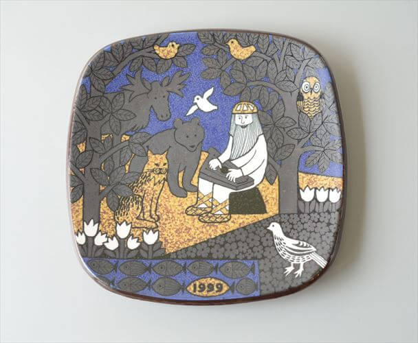 ARABIA アラビア Kalevala 1999年 イヤープレート Raija Uosikkinen カレワラ フィンランド 絵皿 陶板 北欧 ヴィンテージ_260617