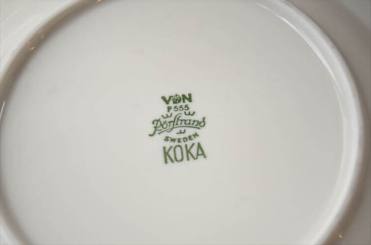 スウェーデン製 Rorstrand KOKA 17cm プレート ロールストランド お皿 コカ 北欧 食器 ヴィンテージ アンティーク_260623