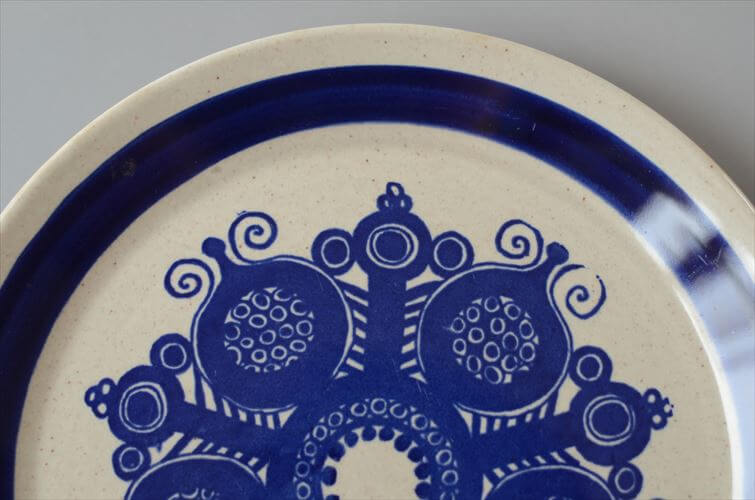 ノルウェー製 Stavangerflint Blue Narvik 18cm プレート お皿 スタヴァンゲルフリント ブルー・ナルヴィク 北欧 食器 ヴィンテージ アンティーク_260623
