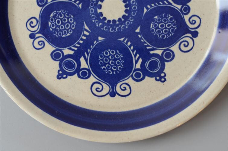 ノルウェー製 Stavangerflint Blue Narvik 18cm プレート お皿 スタヴァンゲルフリント ブルー・ナルヴィク 北欧 食器 ヴィンテージ アンティーク_260623