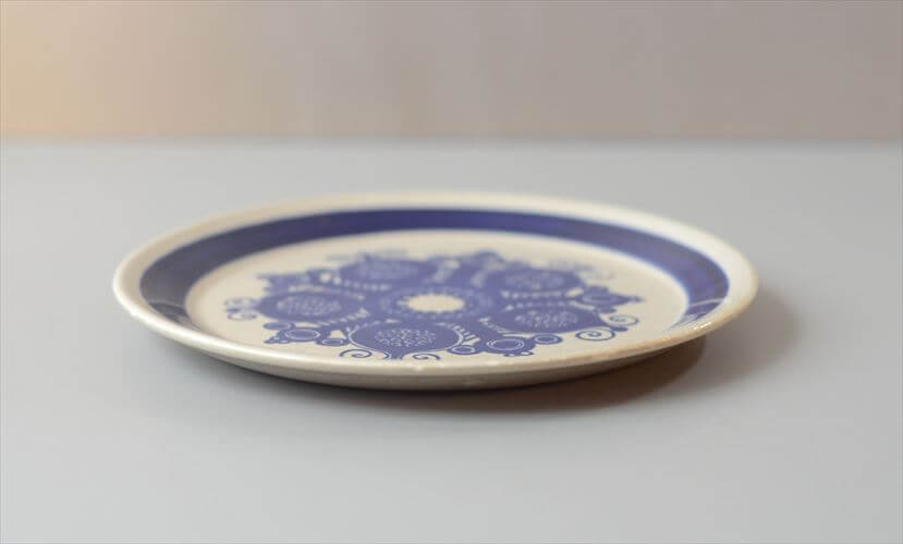ノルウェー製 Stavangerflint Blue Narvik 18cm プレート お皿 スタヴァンゲルフリント ブルー・ナルヴィク 北欧 食器 ヴィンテージ アンティーク_260623