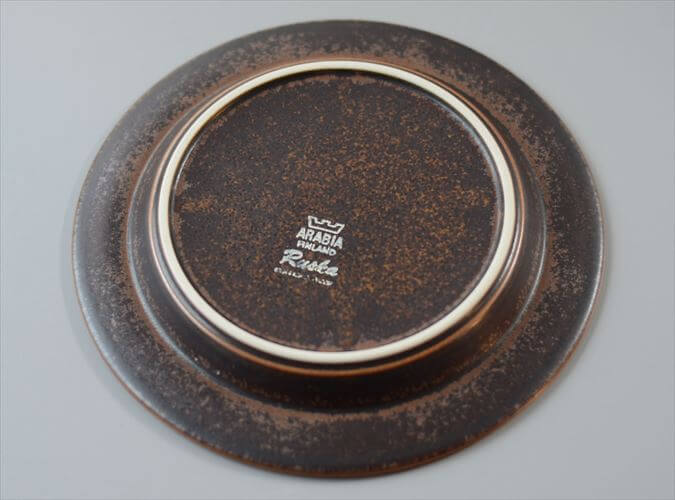 スタンプ残! ARABIA アラビア Ruska 20cm プレート お皿 ルスカ 北欧食器 フィンランド 陶器 北欧 ヴィンテージ アンティーク_260626