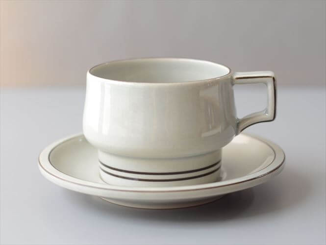 デンマーク製 クイストゴー columbia ティーカップ＆ソーサー コロンビア B&G Bing & Grondahl J.H.Quistgaard 北欧ヴィンテージ アンティーク_260703