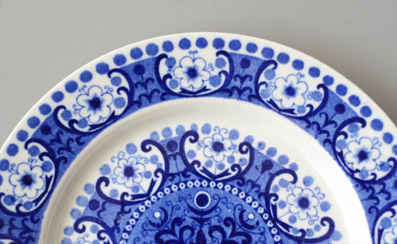 ARABIA アラビア ALI 17cm プレート アリ ブルー お皿 北欧食器 フィンランド 陶器 ヴィンテージ アンティーク_260709
