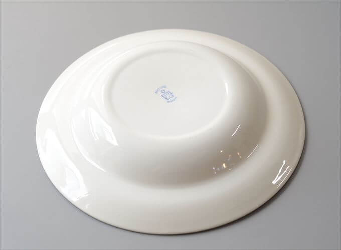 ノルウェー製 Egersund 青い鳥とお花の深皿 22cm スーププレート イーエスン Fajance ピクチャープレート 北欧 ヴィンテージ アンティーク_260727