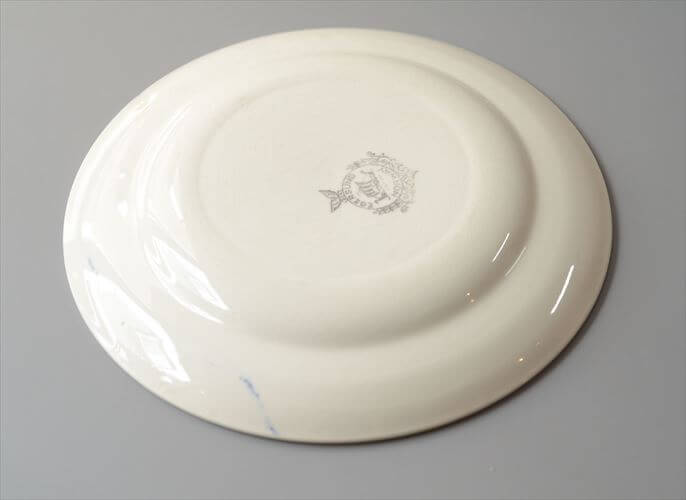 ノルウェー製 Egersund 青い鳥とお花の絵皿 23cm イーエスン Fajance ピクチャープレート 北欧 ヴィンテージ アンティーク_260727