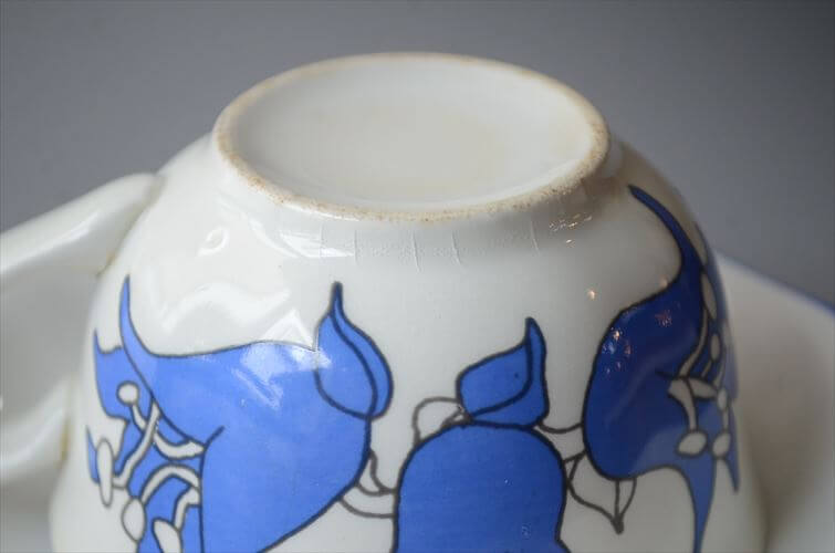 1960～70年代 ARABIA アラビア Lilja カップ＆ソーサー リリヤ Laila Hakala 北欧 食器 フィンランド 陶器 ヴィンテージ_260729