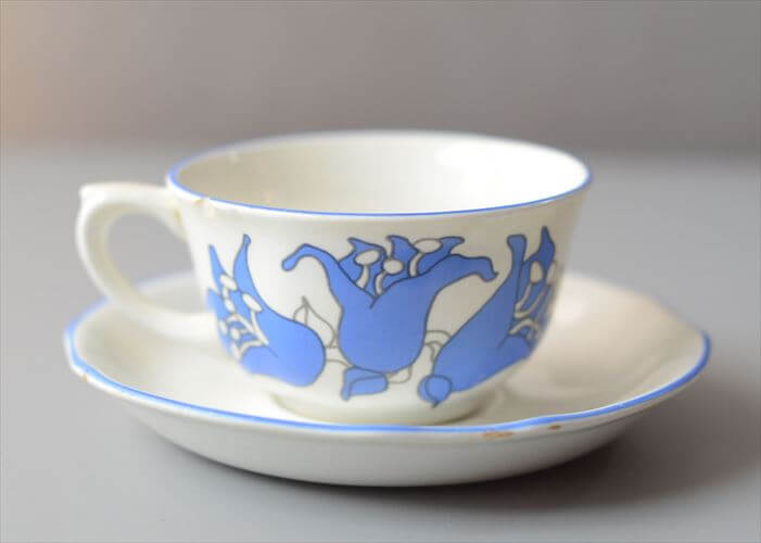 1960～70年代 訳あり ARABIA アラビア Lilja カップ＆ソーサー リリヤ Laila Hakala 北欧 食器 フィンランド 陶器 ヴィンテージ_260729